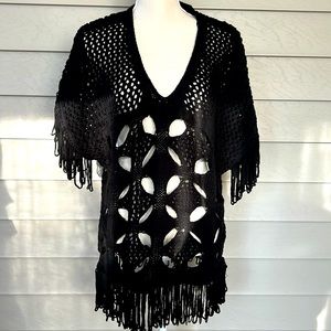 ZARA sweater vest with fringe